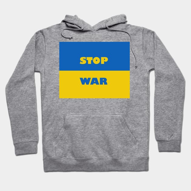 Stop War Ukraine Flag Hoodie by arkitekta